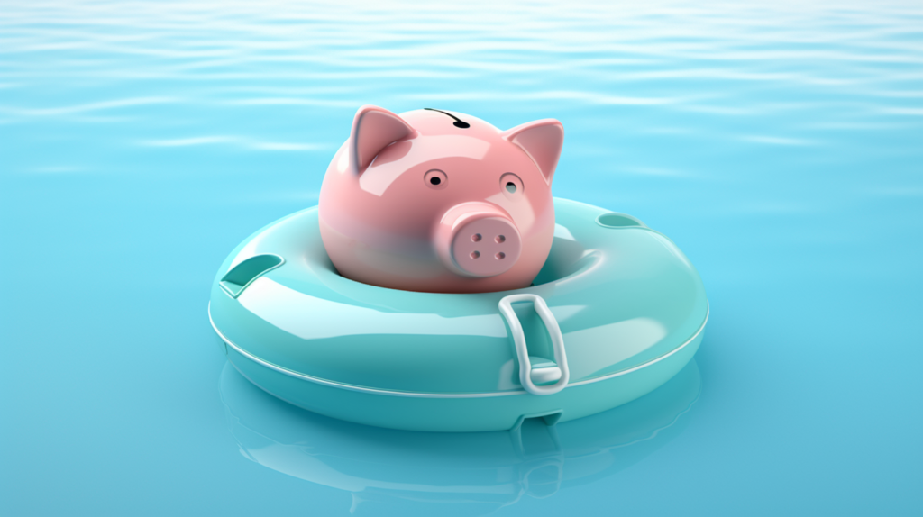 Financial Lifebuoy Illustration